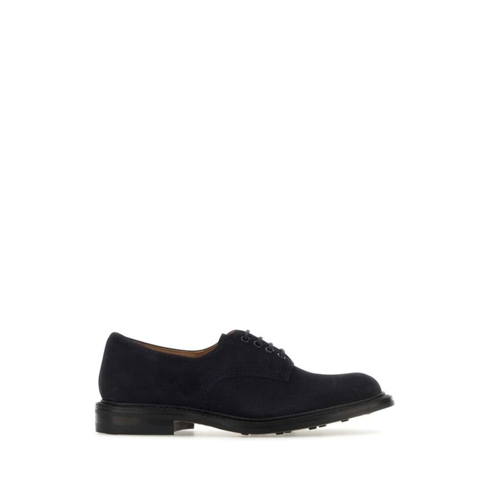 Tricker's Men Midnight Blue Suede Daniel Lace-Up Shoes